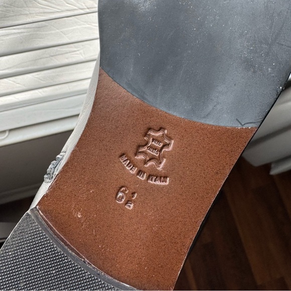 Saks Fifth Avenue Italian Leather Buckle Boots - Size 6.5 - Picture 7 of 8